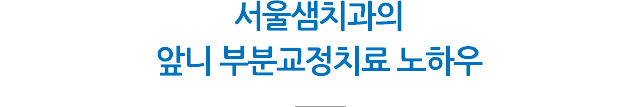 앞니 부분 교정