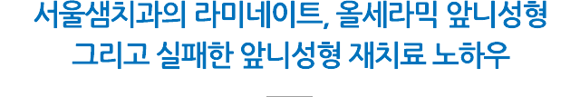 앞니성형/재치료