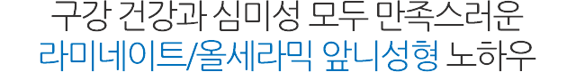 앞니성형/재치료